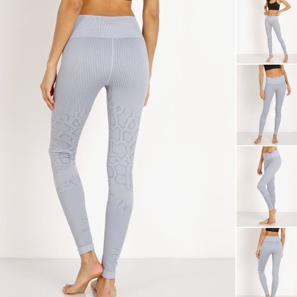 Varley Pants - Varley Quincy Legging Grey Snake